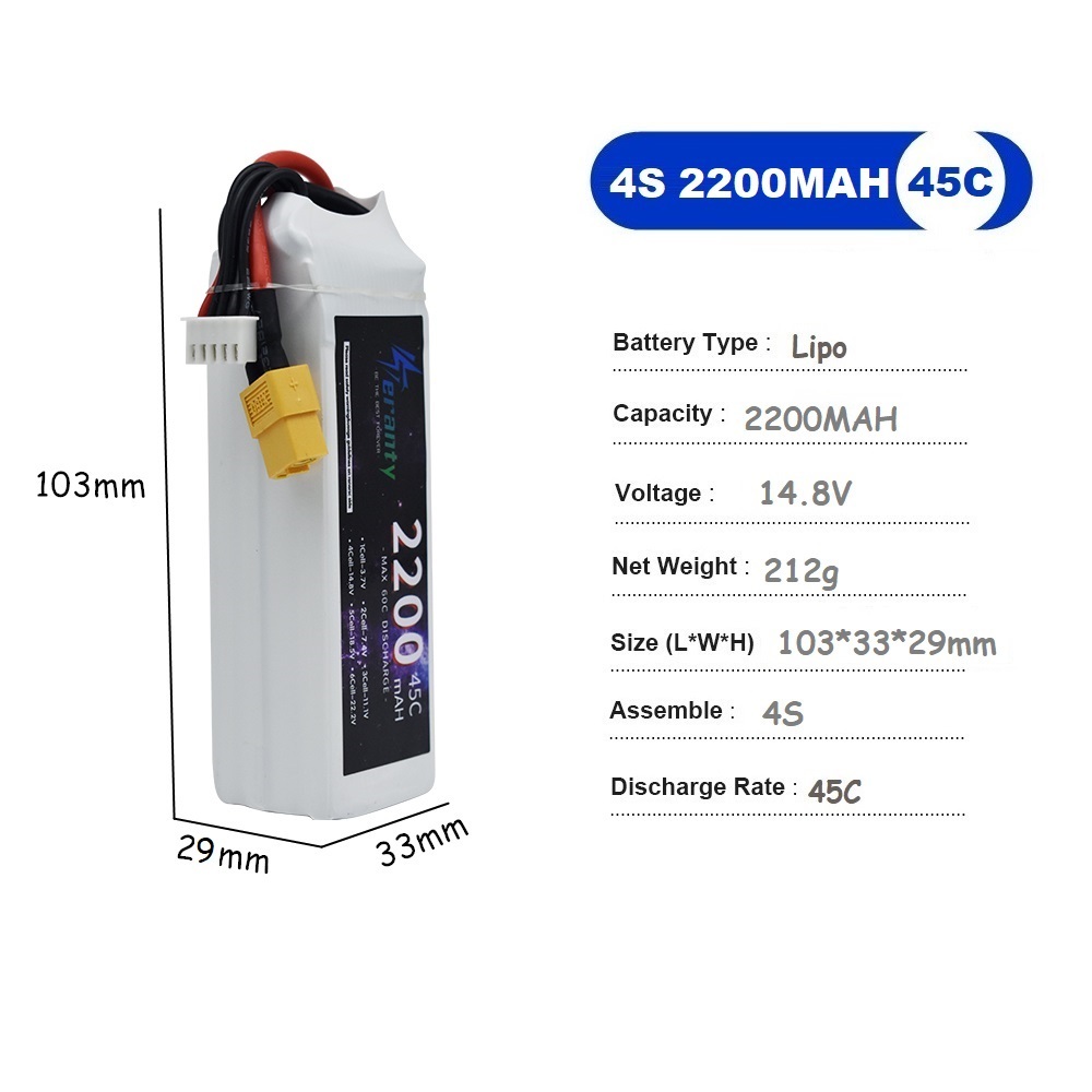 4S LiPo Pil 14.8V 1500mah 1800 - Drone Racing Battery incelemesi ve fiyatı