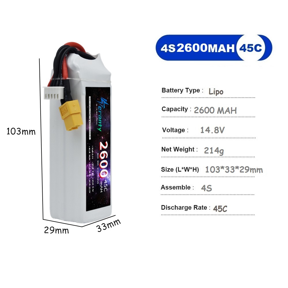 4S LiPo Pil 14.8V 1500mah 1800 - Drone Racing Battery incelemesi ve fiyatı
